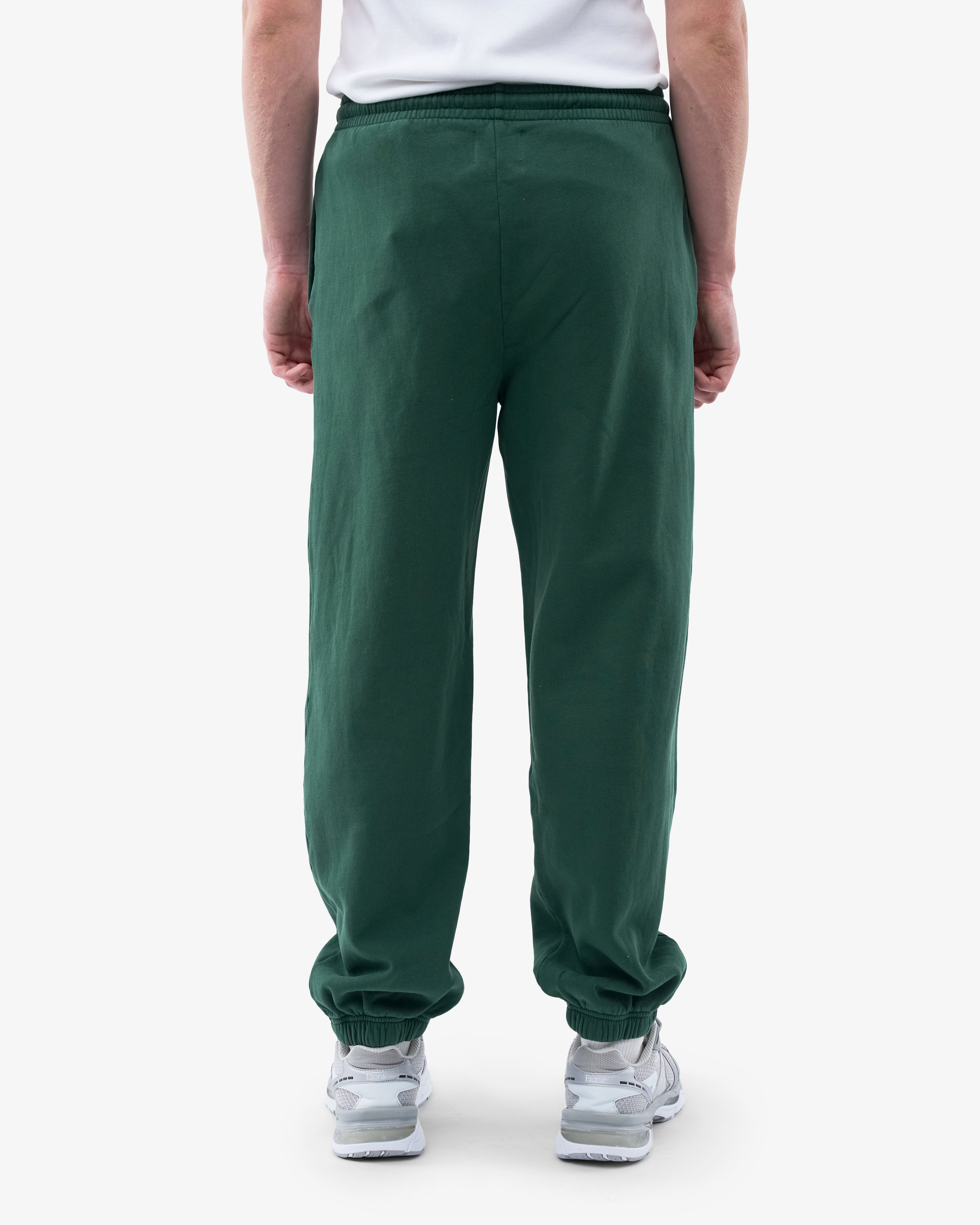 Organic Relaxed Sweatpants for Women - Soft Eco-Friendly Cotton Joggers in Emerald Green - Perfect for Yoga, Lounge & Casual Wear