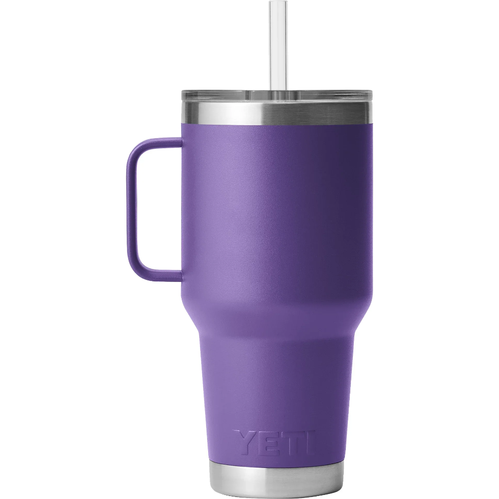 **35 oz Rambler Insulated Stainless Steel Mug with Straw Lid - Perfect for Coffee, Tea & Cold Drinks at Home, Office or Travel**