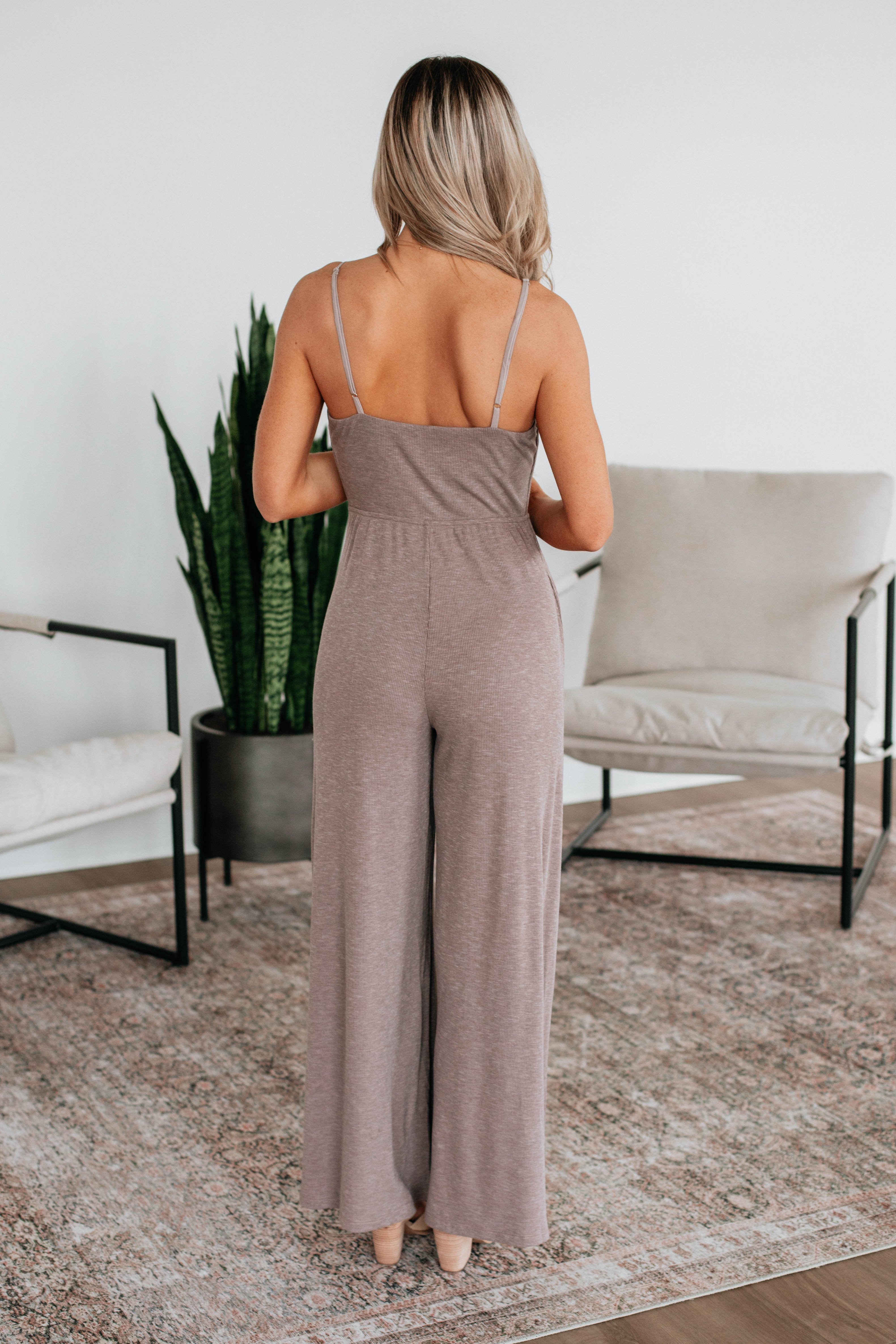 Jayde Ribbed Jumpsuit for Women - Stretchy Comfortable One Piece Romper | Perfect for Casual Outings, Beach Vacations & Summer Fashion