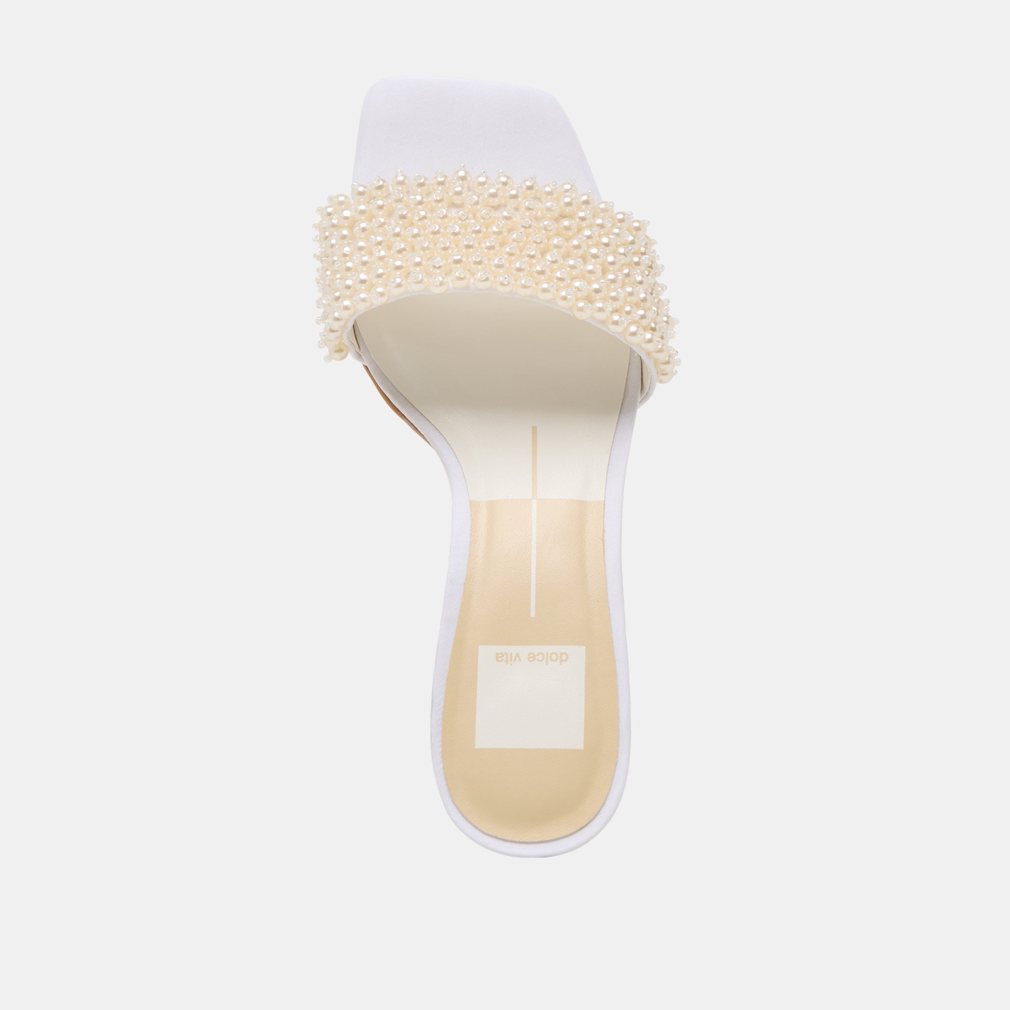 REXA PEARL HEELS - Women's Off-White Satin High Heels for Weddings, Parties & Special Occasions