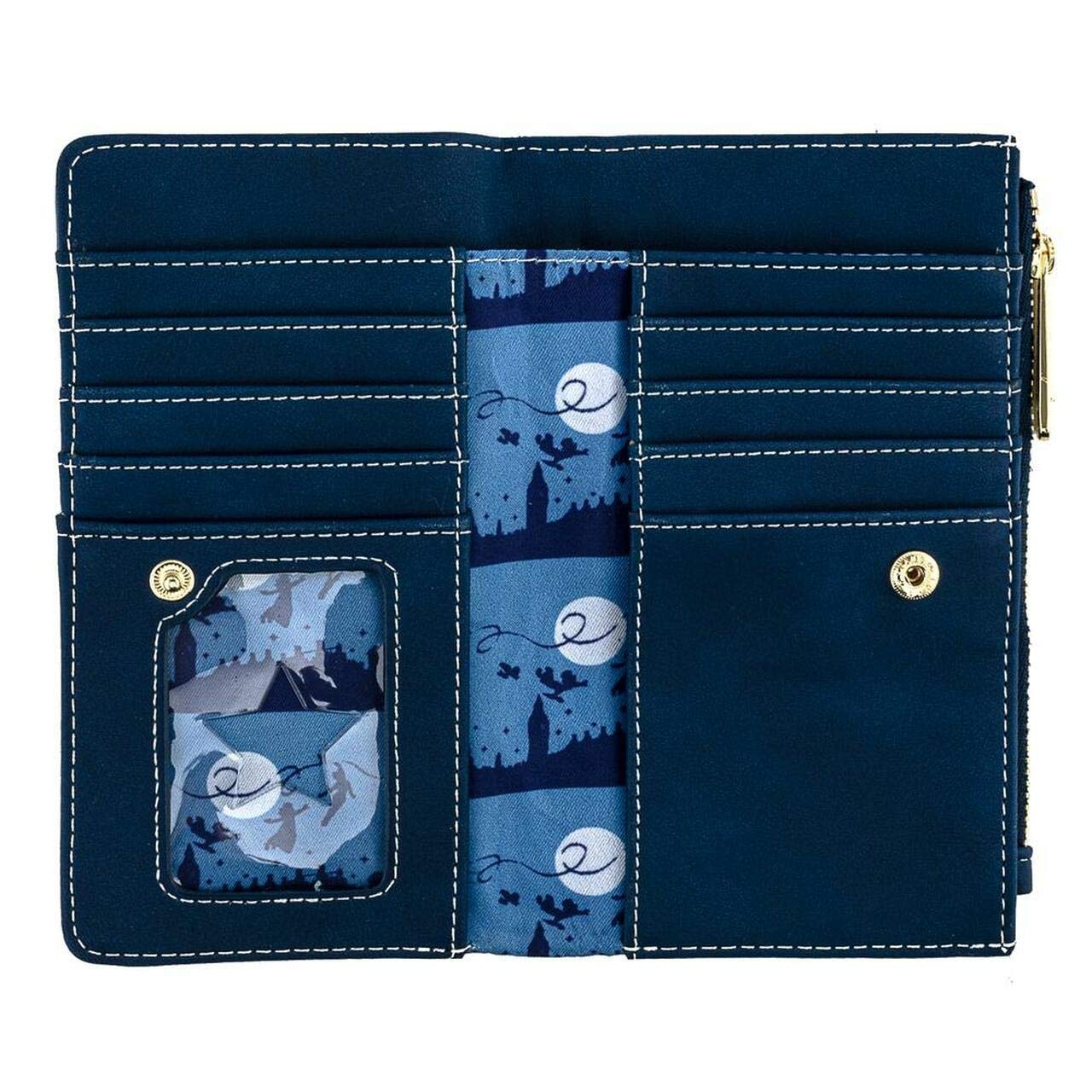 Disney Peter Pan Second Star Flap Wallet by Loungefly - Cute & Durable Crossbody Wallet for Women, Perfect for Disney Fans, Theme Parks & Everyday Use