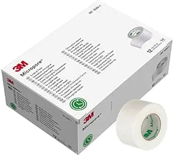 3M Micropore Surgical Tape - Hypoallergenic Medical Tape for Wound Care, First Aid & Bandage Securing | Gentle on Skin, Breathable & Pain-Free Removal | Ideal for Hospitals, Clinics & Home First Aid Kits