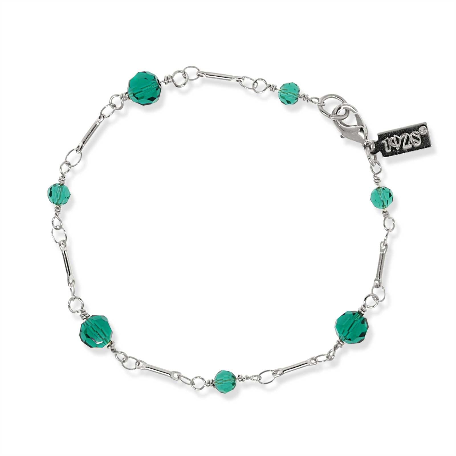 1928 Beaded Chain Bracelet for Women - Vintage Style Jewelry with Glass Beads - Perfect for Parties, Weddings & Everyday Wear
