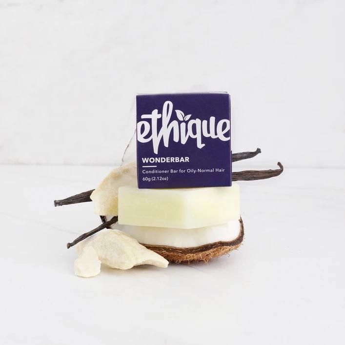 Ethique Solid Conditioner Bar for Oily & Normal Hair - Vegan, Plastic-Free, Eco-Friendly Hair Care for Travel & Sustainable Lifestyle