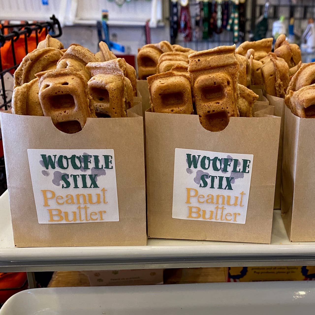 Woofle Stix - 4 Pack Dog Chew Toys for Small & Medium Dogs - Long-Lasting Natural Chews for Puppy Teething, Dental Health & Anxiety Relief - Perfect for Playtime, Training & Travel