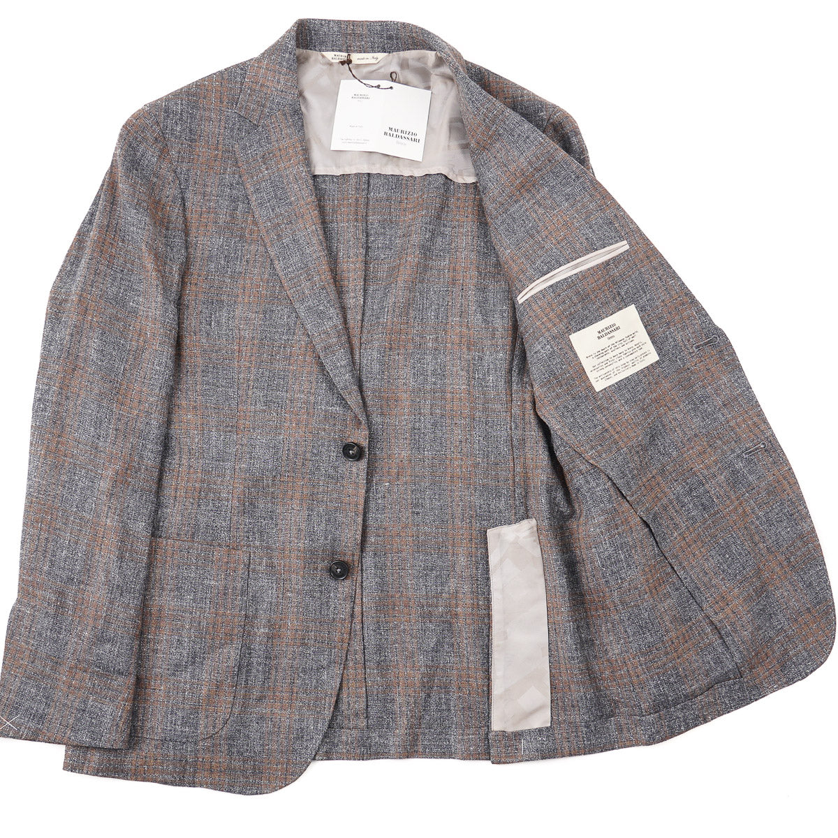 Maurizio Baldassari Soft Jacket - Premium Silk Linen Wool Blend Lightweight Blazer for Men | Perfect for Business Casual, Office Wear & Special Occasions