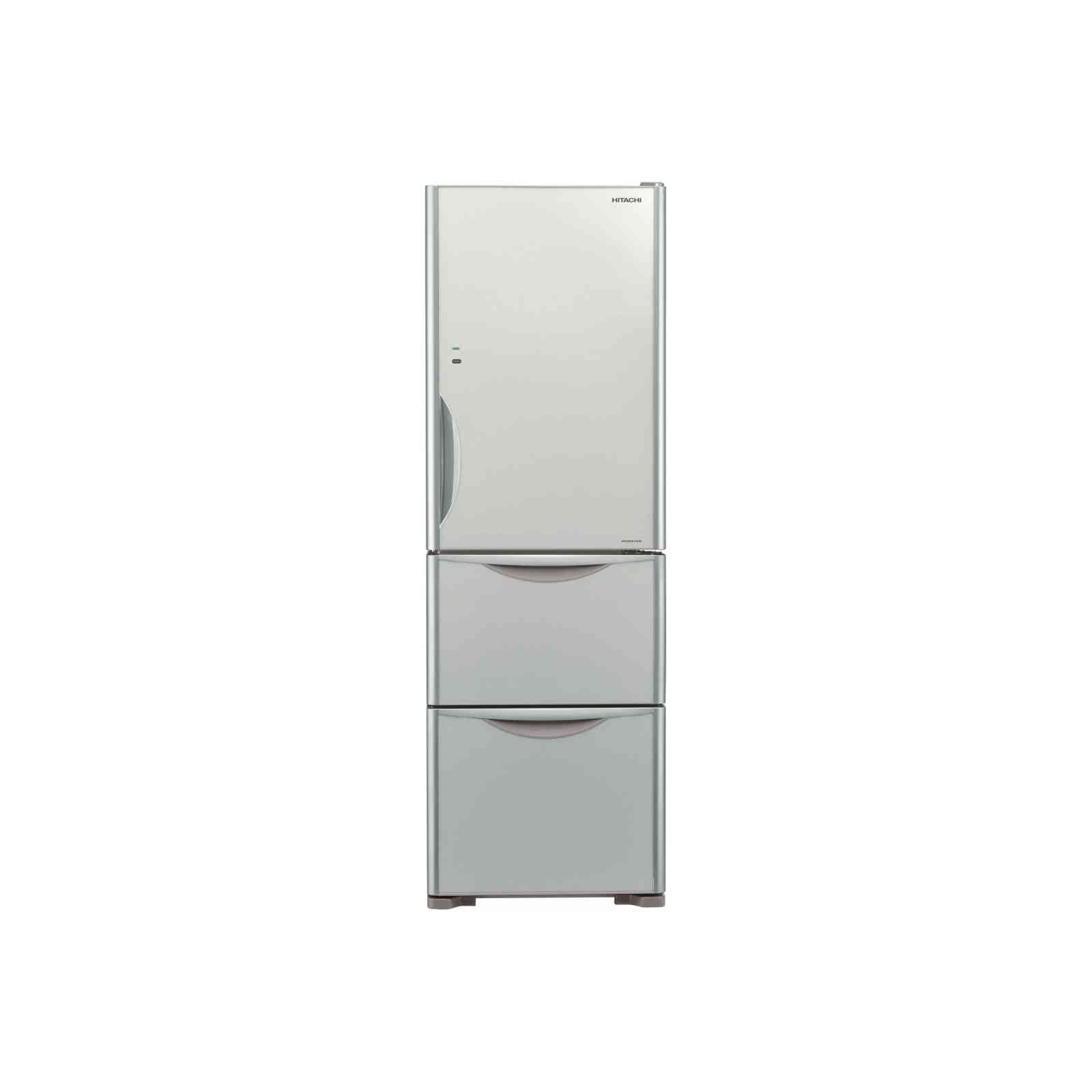 Hitachi 329L 3-Door Refrigerator R-SG38KPS GS - Energy Efficient French Door Fridge with Spacious Storage for Kitchen, Home, and Office Use