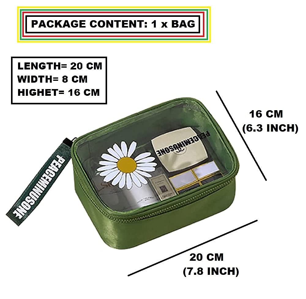 RIGOENT Large Makeup Storage Bag - Waterproof Cosmetic Pouch Organizer for Travel (1 PC) - Perfect for Makeup Brushes, Lipsticks & Skincare Essentials | Home, Gym & Vacation Use