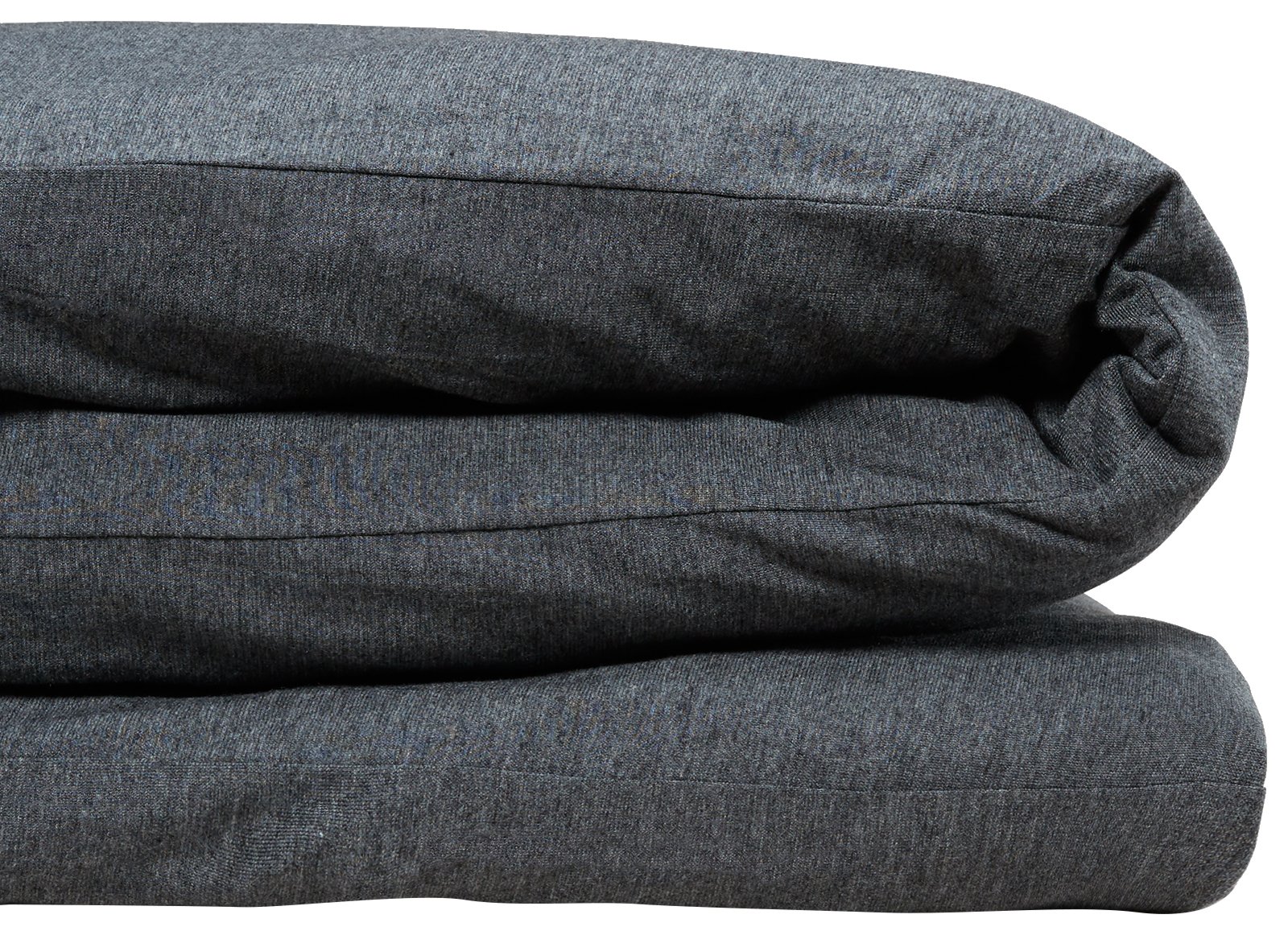 Calvin Klein King Size Modern Cotton Modal Duvet Cover - 1 Piece Solid Charcoal, 170 GSM Soft Bedding for Luxury Bedroom & Hotel Use