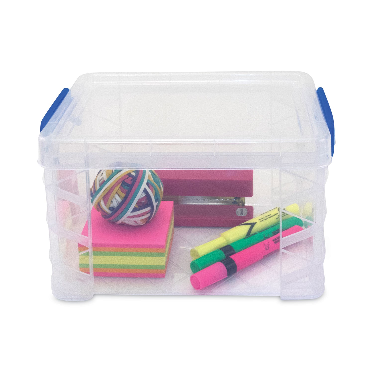 Advantus Super Stacker Lift Off Lid Storage Tote - 7.25