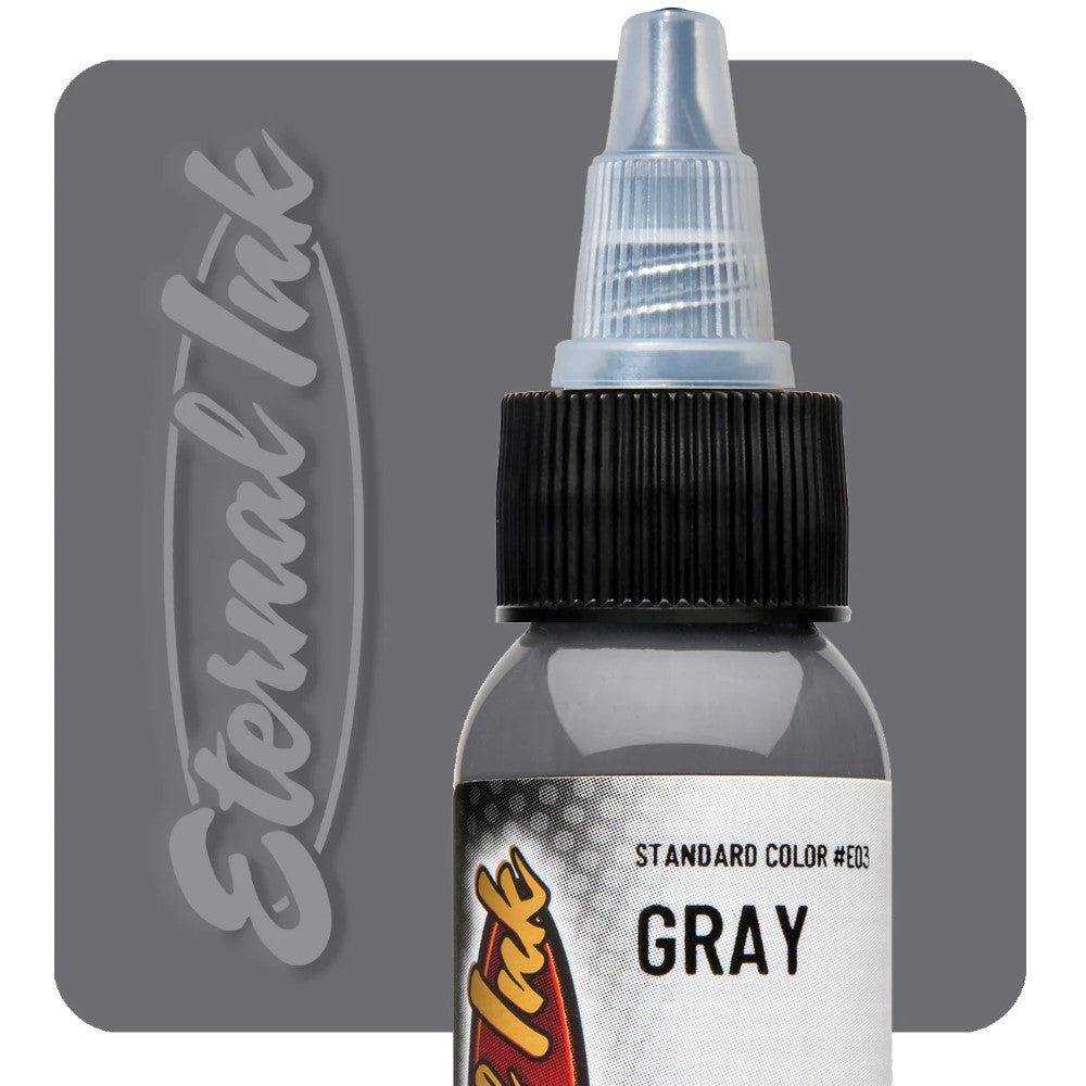 Eternal Ink Gray - Premium Permanent Ink for Tattoos, Art & Calligraphy - Long-Lasting & Vibrant Color for Professional Use