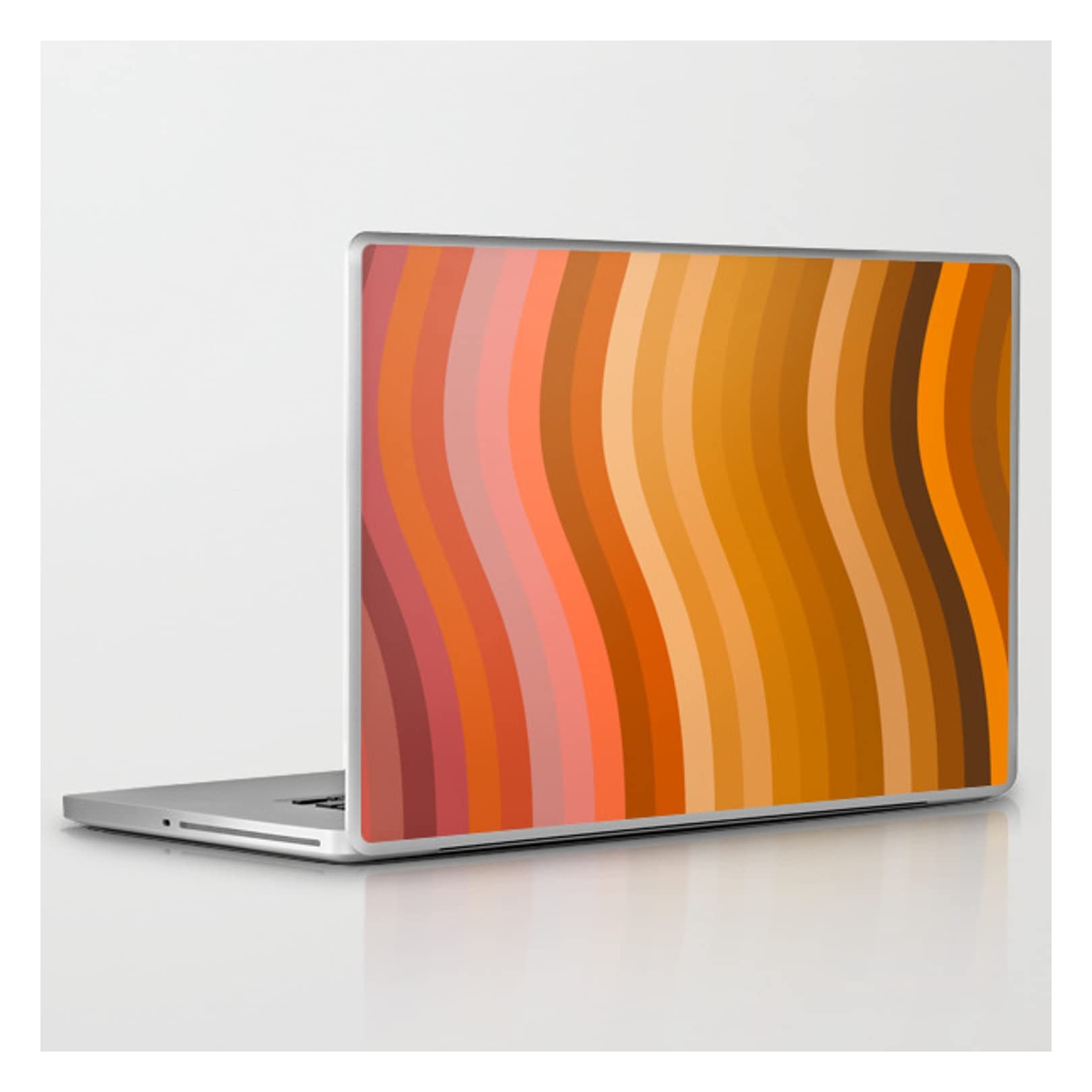 Retro 70s Groovy Wavy Lines Laptop Skin for 13
