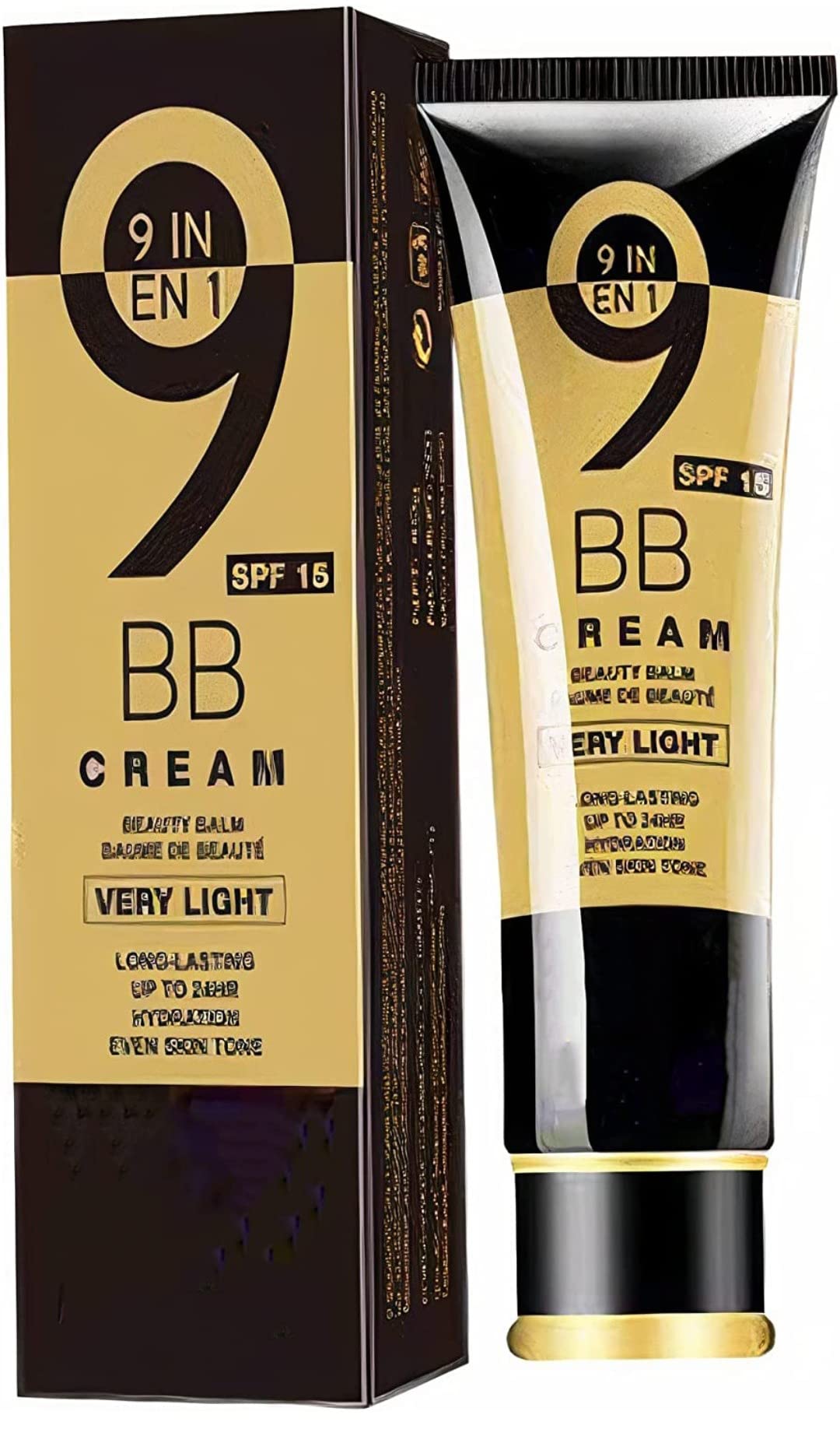Huda Professional 9 to 5 BB Foundation Cream - Long Lasting Waterproof Face Makeup with SPF 15 | Perfect for Daily Wear & Office Makeup