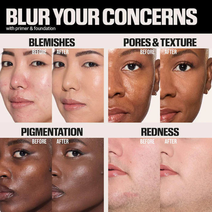 HUDA BEAUTY Easy Blur™ Natural Airbrush Foundation with Niacinamide - Lightweight, Buildable Coverage for Flawless Skin | Perfect for Everyday Wear & Special Occasions