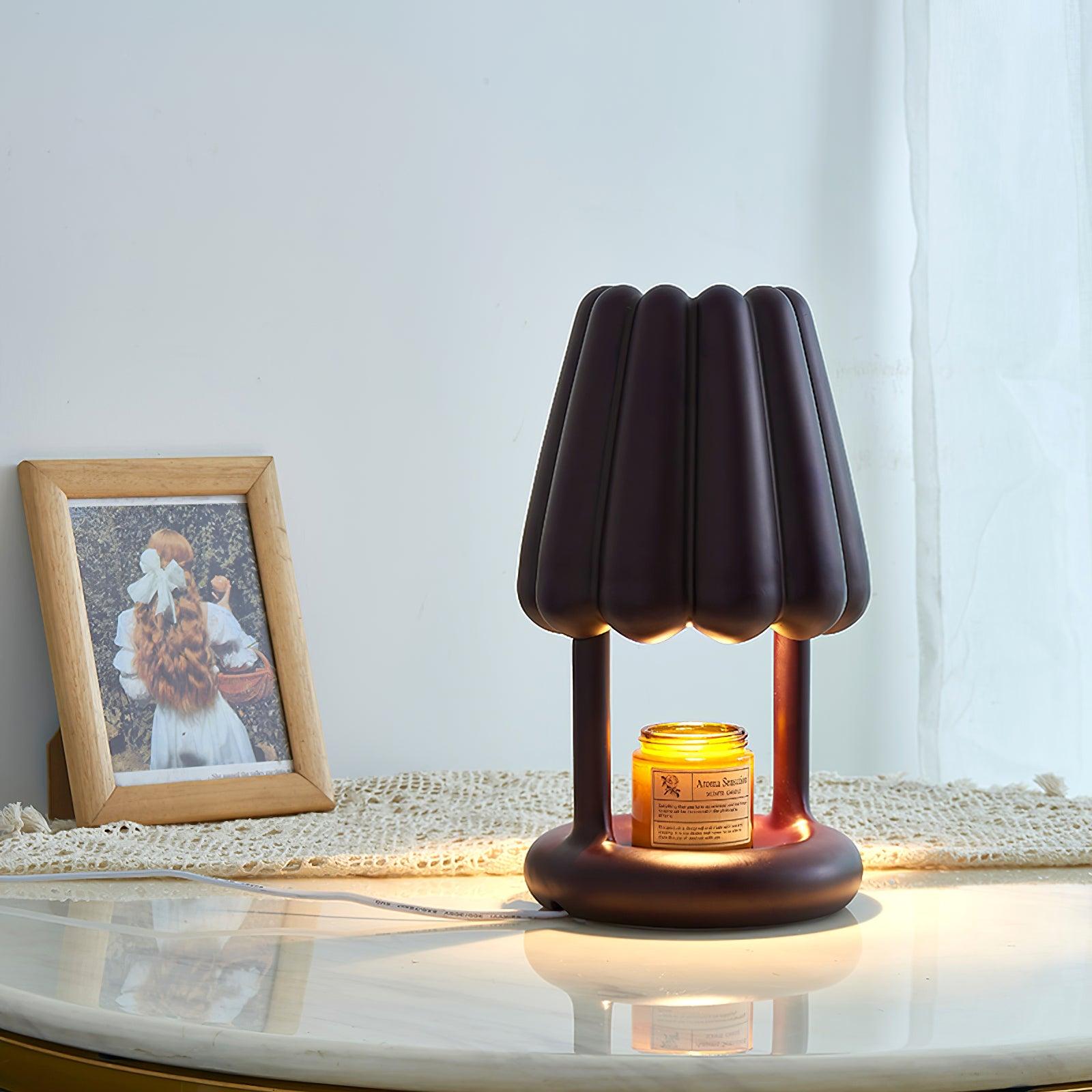 Coral Ice Cream Table Lamp - Decorative LED Night Light for Bedroom, Living Room & Kids Room - Perfect for Home Decor & Gift Giving