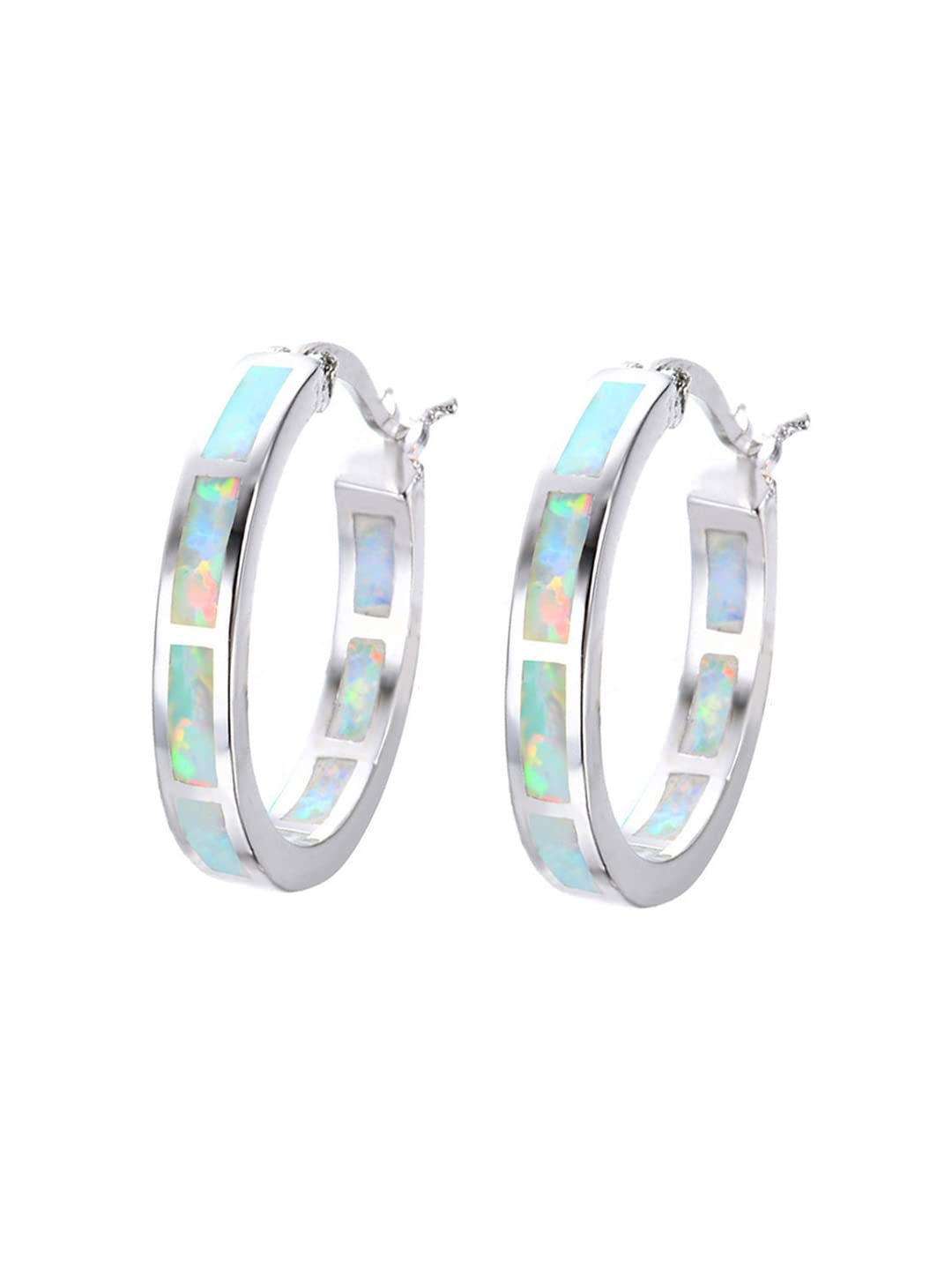 Kairangi Silver Plated Hoop Earrings for Women & Girls | Elegant Fashion Jewelry Gift for Birthday, Anniversary & Wife | Perfect for Parties, Weddings & Everyday Wear