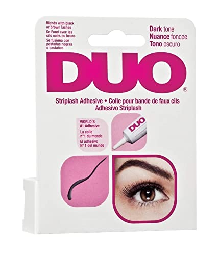 SWEETPEA® Dark Tone Eyelash Glue - 0.18oz/5g Black & Brown Lash Adhesive - Waterproof False Eyelash Glue for Natural Look - Perfect for Daily Wear, Special Occasions & Professional Makeup
