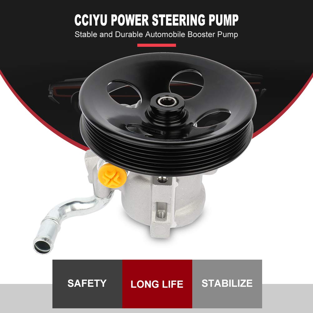 CCiYu Power Steering Pump Replacement for 2004-2007 Chevrolet Optra, 2005-2007 Suzuki Forenza & Reno - 20-807 Power Steering Assist Pump - Smooth Steering Performance for City Driving & Highway Commutes