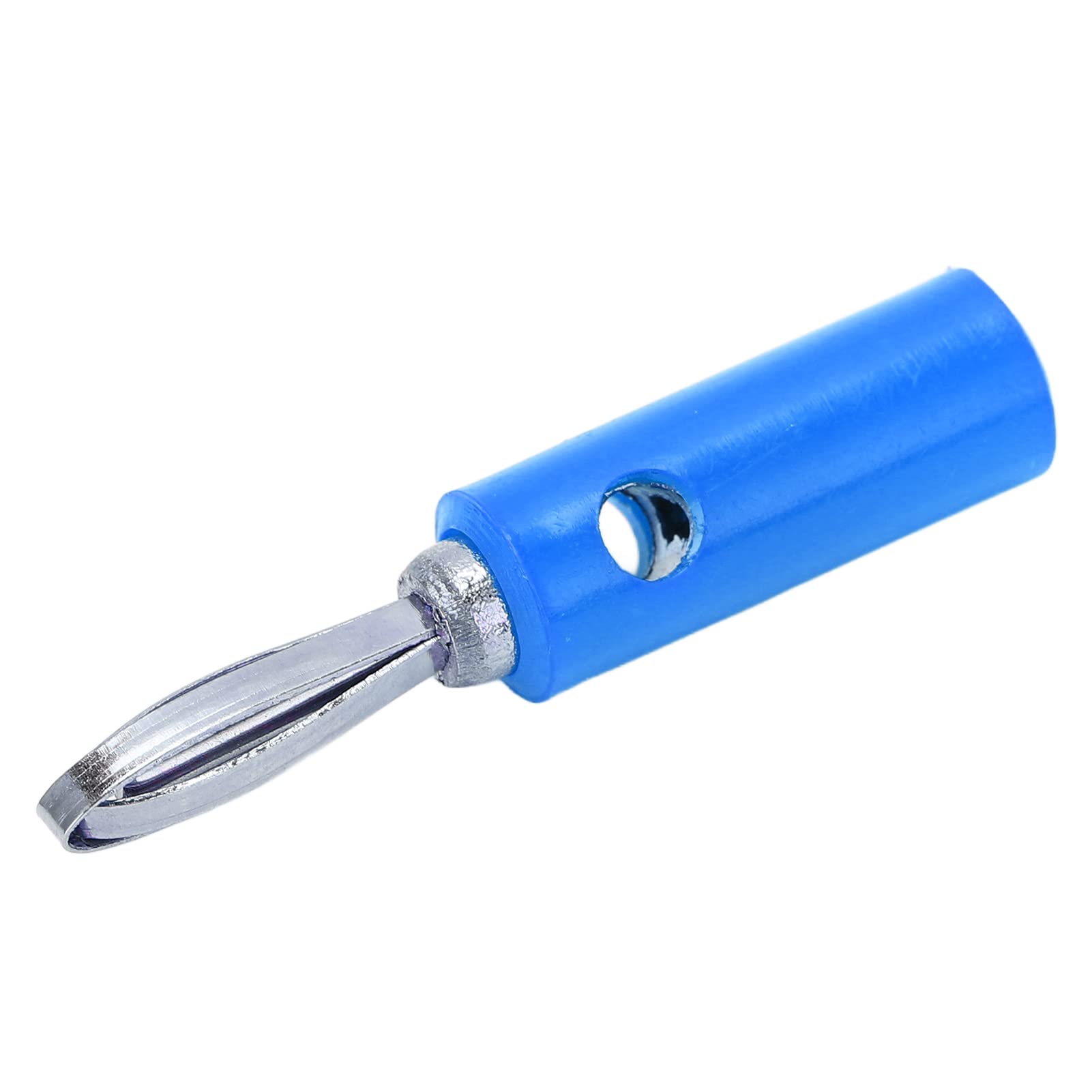 4mm Banana Plug Connector - JT002 Stable Solder Wiring for Industrial & Electronic Equipment (Blue) | Perfect for Audio Systems, Test Leads & Power Connections