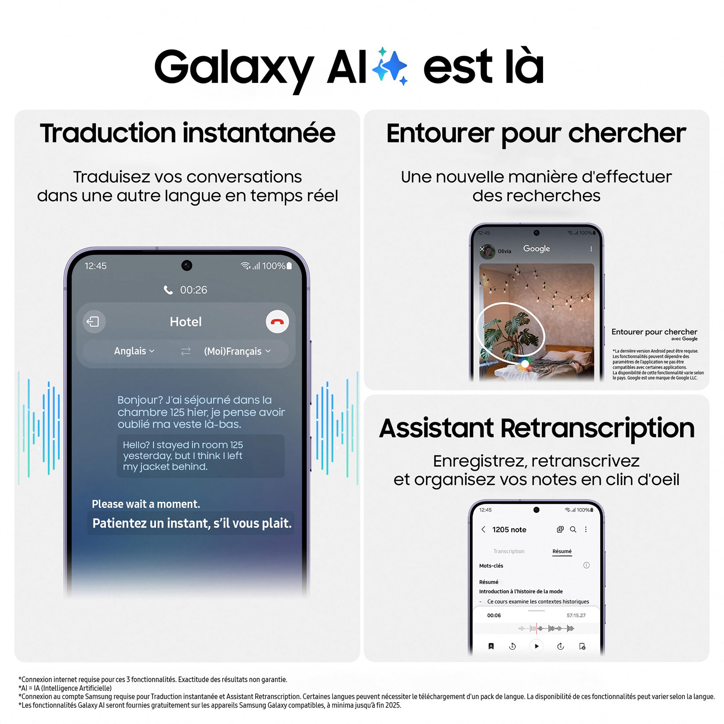 Samsung Galaxy S24 5G Unlocked Smartphone - 128GB Storage, 25W Fast Charger Included (French Version) - Black | Perfect for Streaming, Gaming & Productivity on the Go