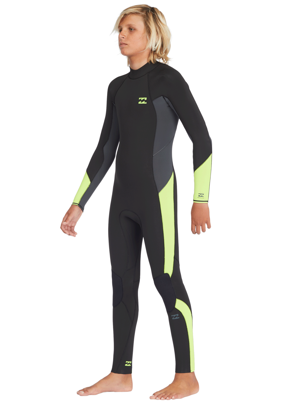 Billabong Boys Absolute 3/2mm Back Zip GBS Steamer Wetsuit for Kids - Youth Surfing, Diving & Water Sports - Thermal Protection for Cold Water Activities