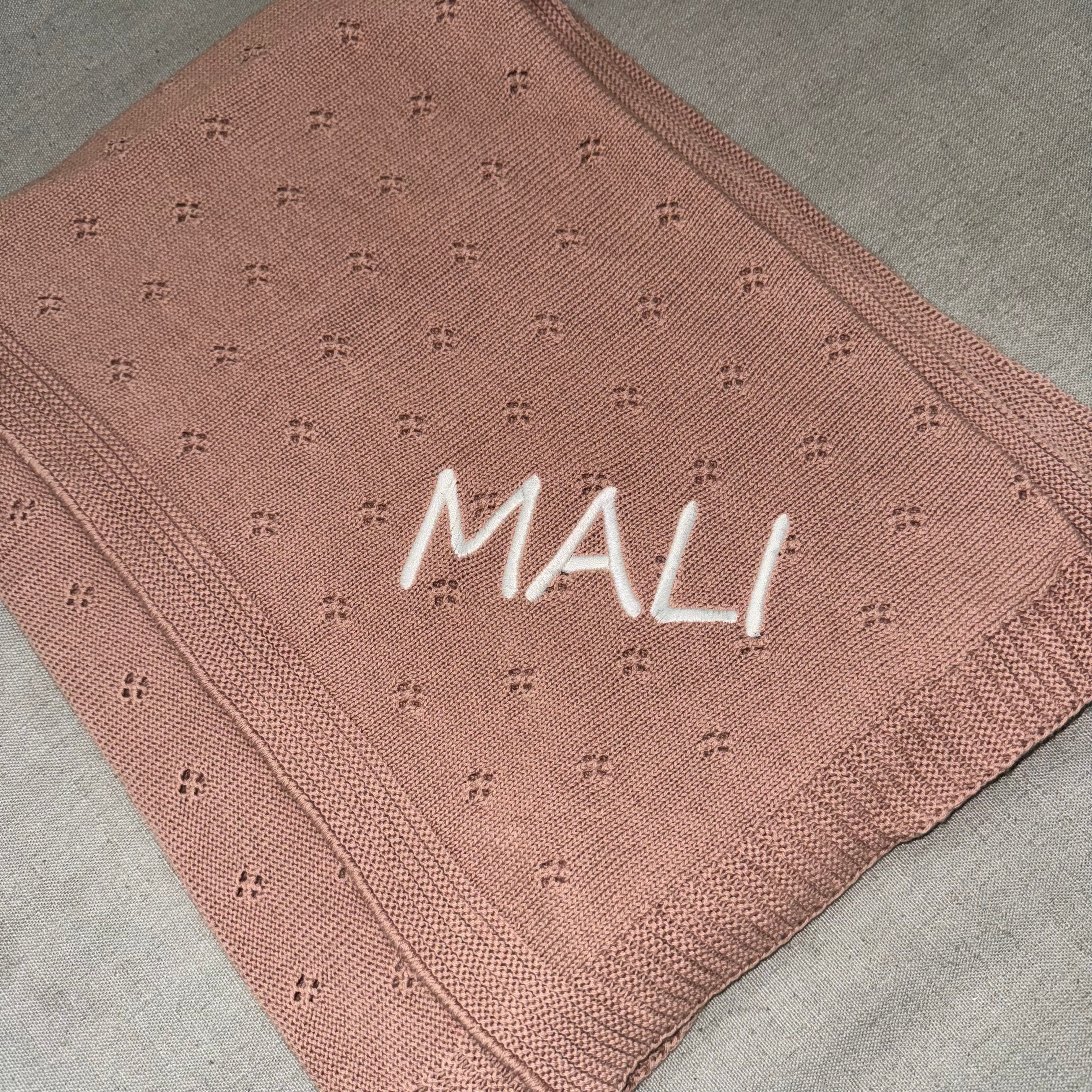 Domani Home Soft Flower Pale Pink Baby Blanket - Cozy & Breathable for Newborns, Infants, Toddlers - Perfect for Nursery, Swaddling, Stroller & Gift Giving