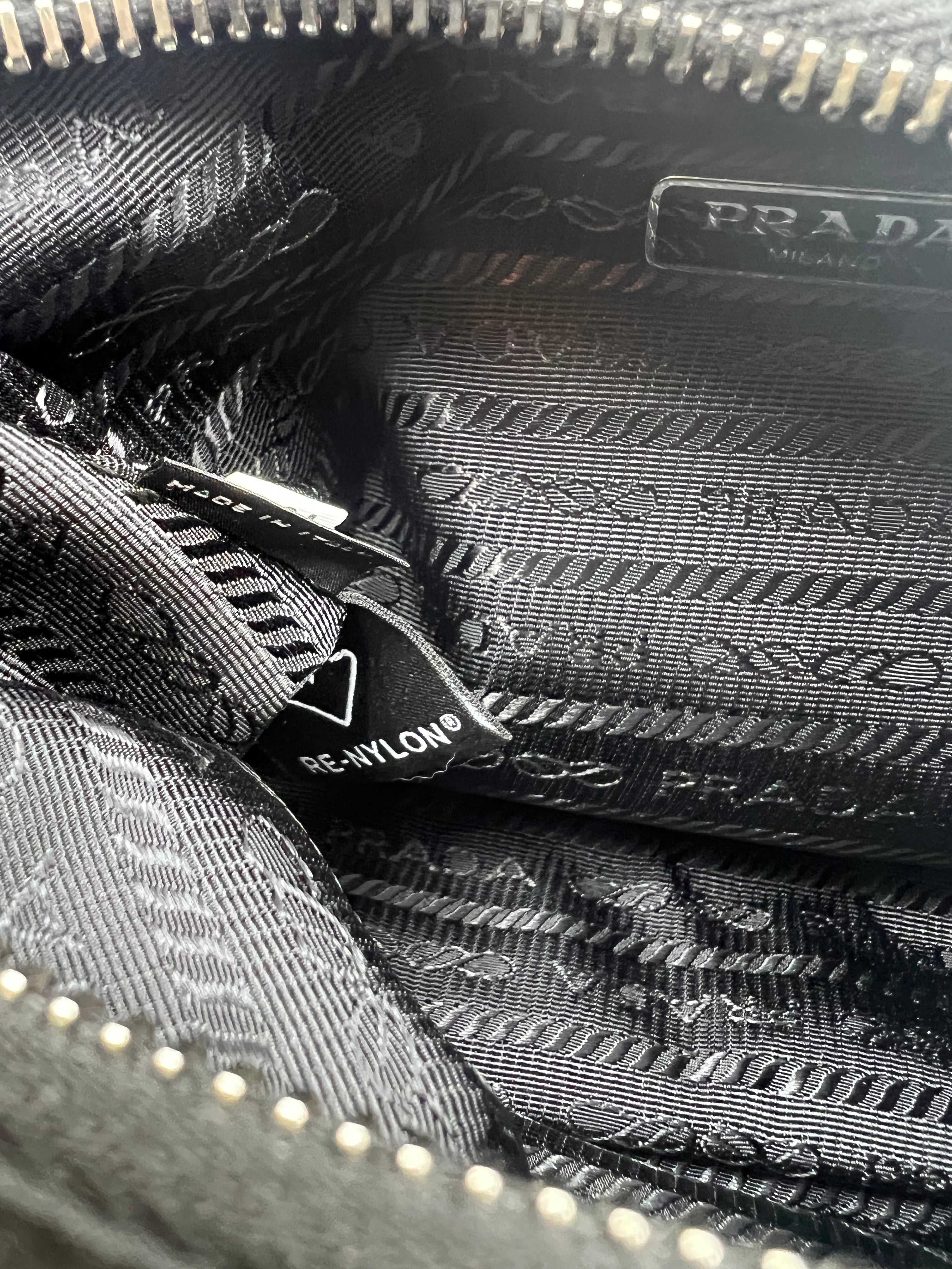 Prada Black Re-Edition 2005 Re-Nylon Shoulder Bag - Luxury Handbag for Women, Perfect for Work, Travel & Evening Out