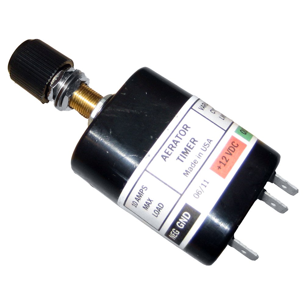Johnson Pump Livewell Timer/Switch 61125 - Marine Boat Livewell Aerator Control for Freshwater & Saltwater Fishing | Perfect for Bass Boats, Fishing Vessels & Pontoon Accessories