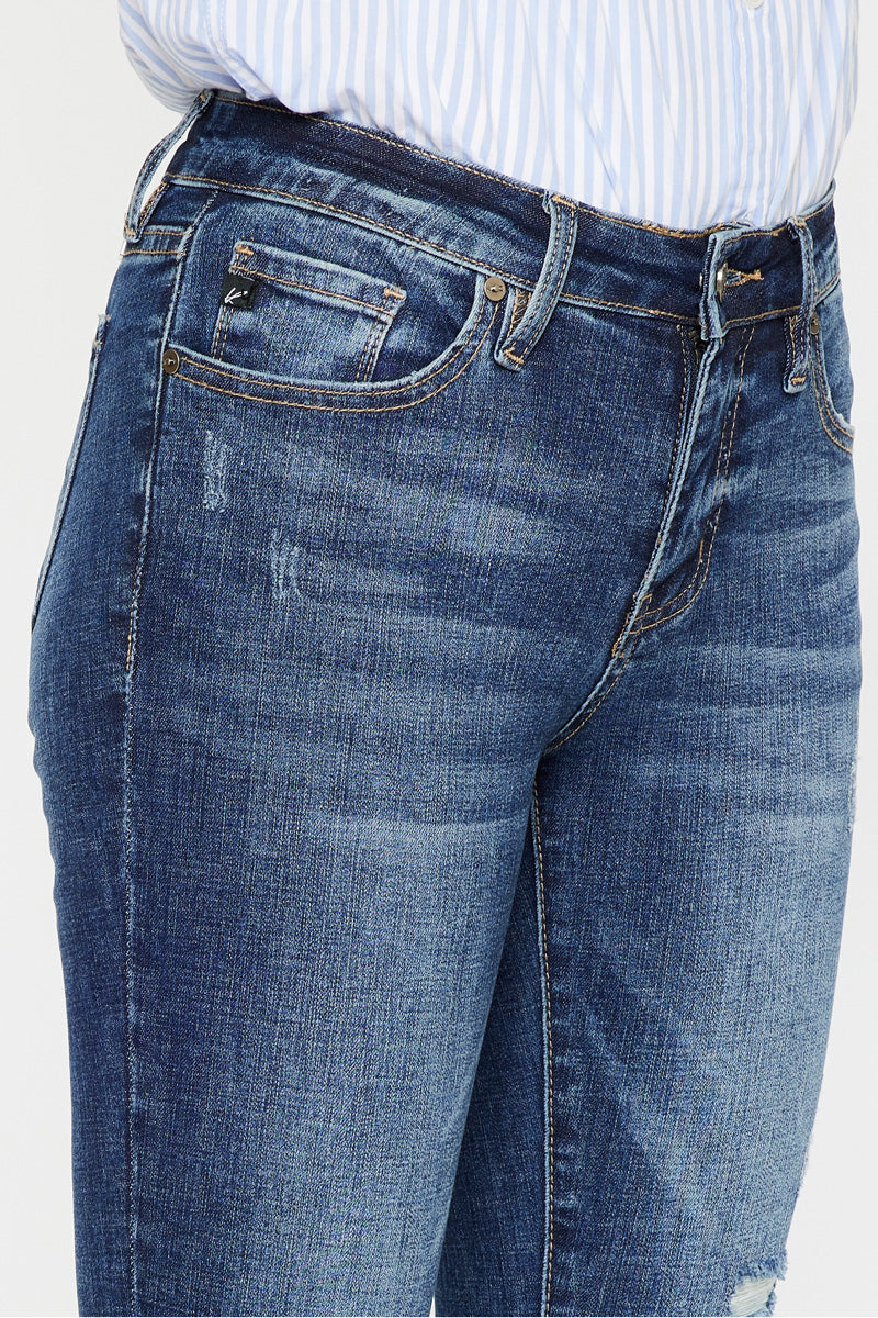 Nala Mid Rise Ankle Skinny Jeans for Women - Stretch Denim Pants, Slim Fit, Comfortable Everyday Wear - Perfect for Casual Outfits, Work & Date Nights