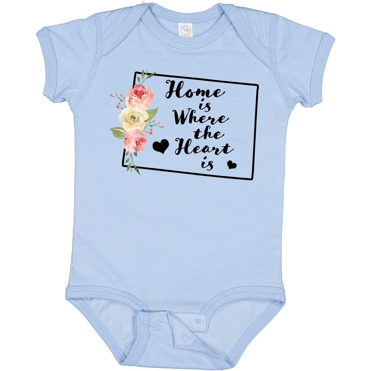 Inktastic Colorado Home is Where The Heart is Watercolor Baby Bodysuit - Soft Cotton Infant Onesie for Newborns, Boys & Girls - Perfect for Family Photos, Holidays & Everyday Wear