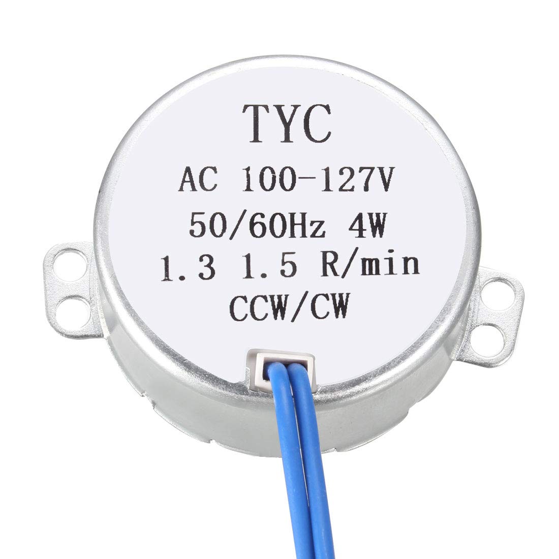 uxcell Metal Gear Synchronous Synchron Motor AC 100-127V 1.3-1.5RPM 50-60Hz CCW/CW 4W for Microwave Oven Replacement | High Torque Low Noise Motor | Perfect for Turntable, Rotisserie & Conveyor Systems
