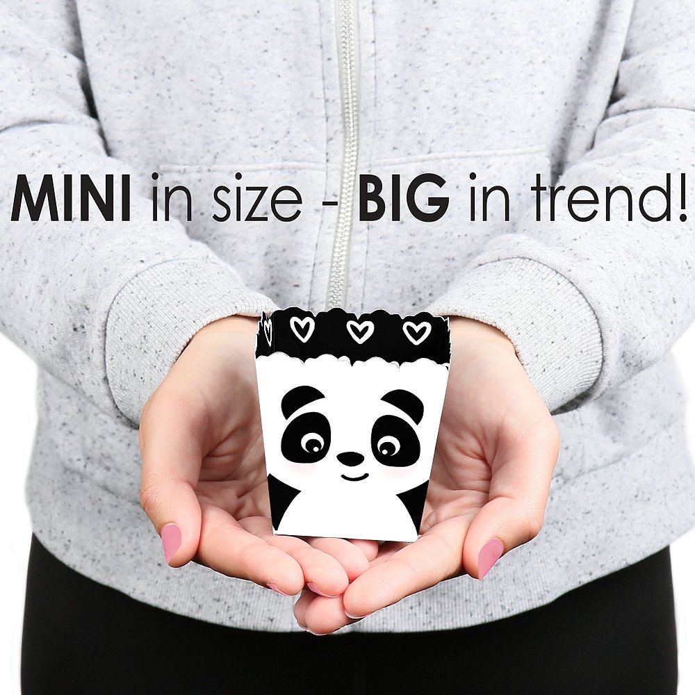 Big Dot of Happiness Party Like a Panda Bear - 12 Mini Favor Boxes for Baby Showers & Birthday Parties - Cute Candy Treat Boxes - Perfect for Panda-Themed Celebrations & Party Favors