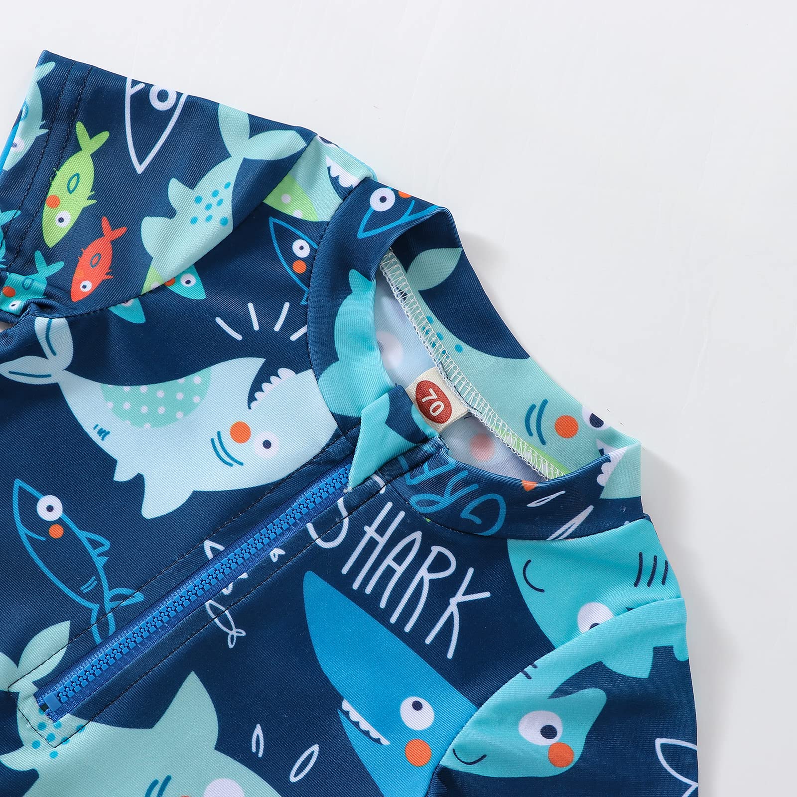 **MERSARIPHY Toddler Boys & Girls Rash Guard Swimsuit - UPF 50+ Sun Protection, Quick Dry, Cartoon Print Baby Beachwear for Pool, Ocean & Summer Play**