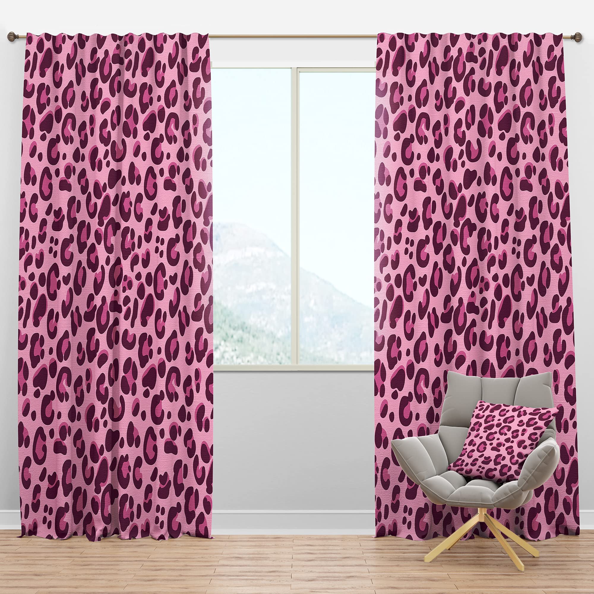 DesignQ Blackout Curtains - Mid-Century Modern Thermal Insulated Drapes for Bedroom & Living Room (52x95, Single Panel) - Noise Reducing & Energy Saving Window Treatment for Home Decor