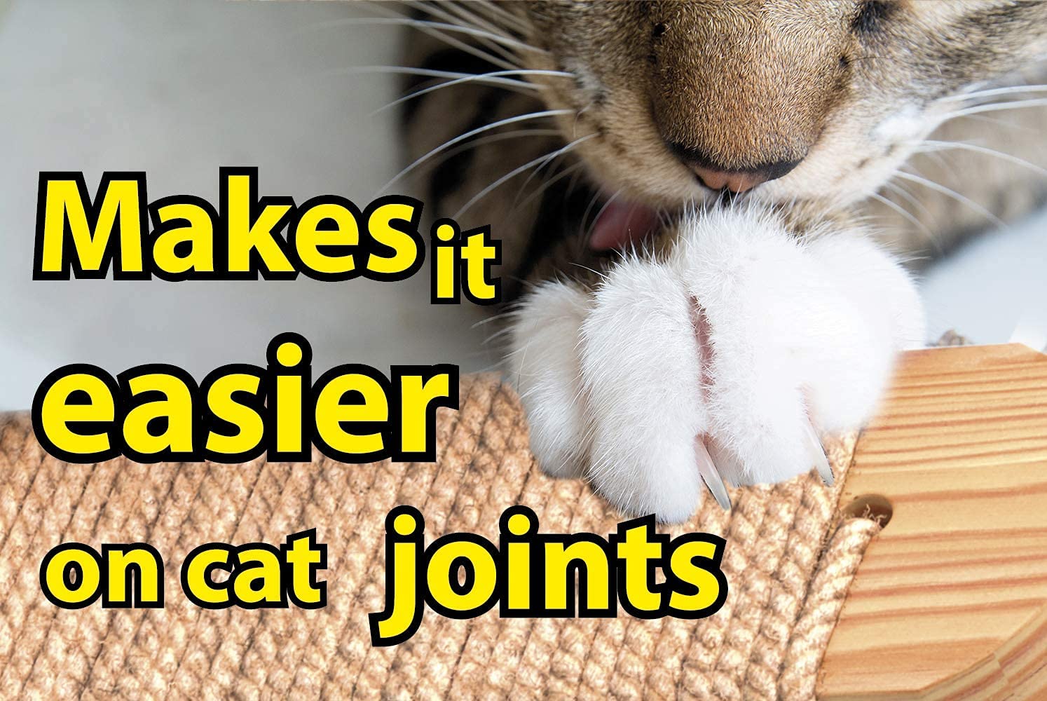 Skywin Solid Rubber Wood Cat Steps & Wall Mounted Shelves - Durable Scratching & Climbing Stairs for Playful Cats - Easy Install Cat Furniture for Indoor Play & Rest (Natural Wood)