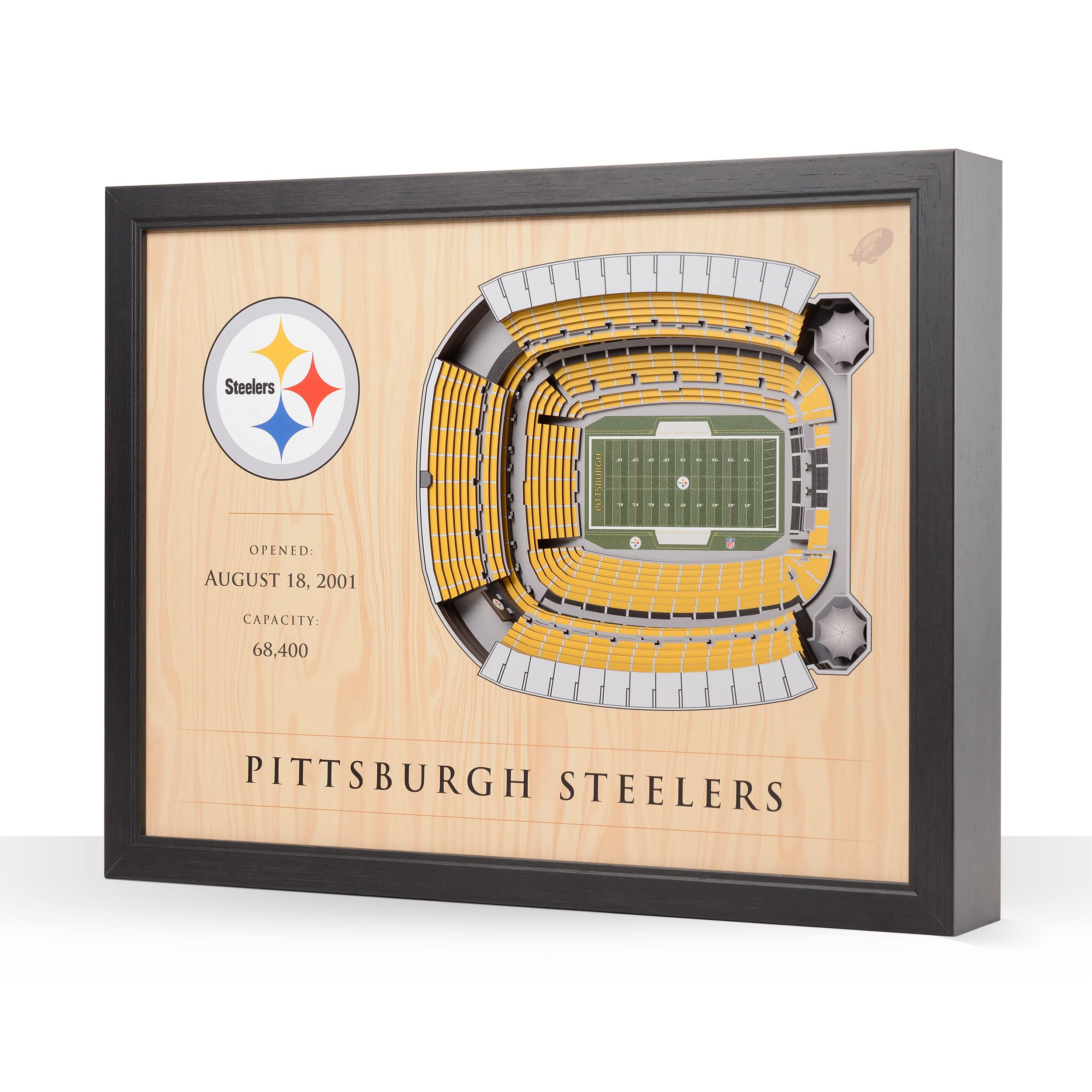 YouTheFan NFL 25-Layer 3D Stadium Wall Art - Premium Football Decor for Man Cave, Game Room & Sports Bar