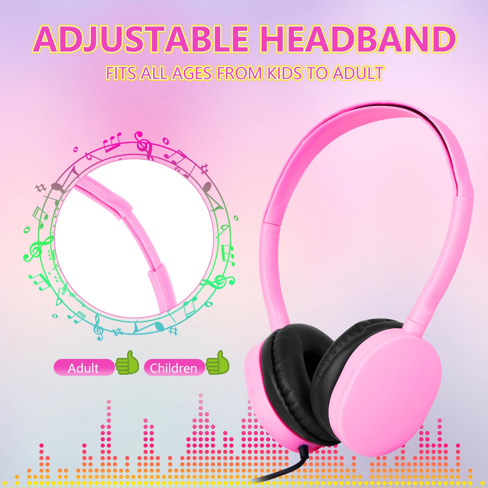 **15 Pack Kids Headphones Bulk - Noise Cancelling Classroom Headphones for Students, Boys, Girls, Teens & Adults - Multi Color Wired Earphones for School, Computer, Online Learning & Home Use**