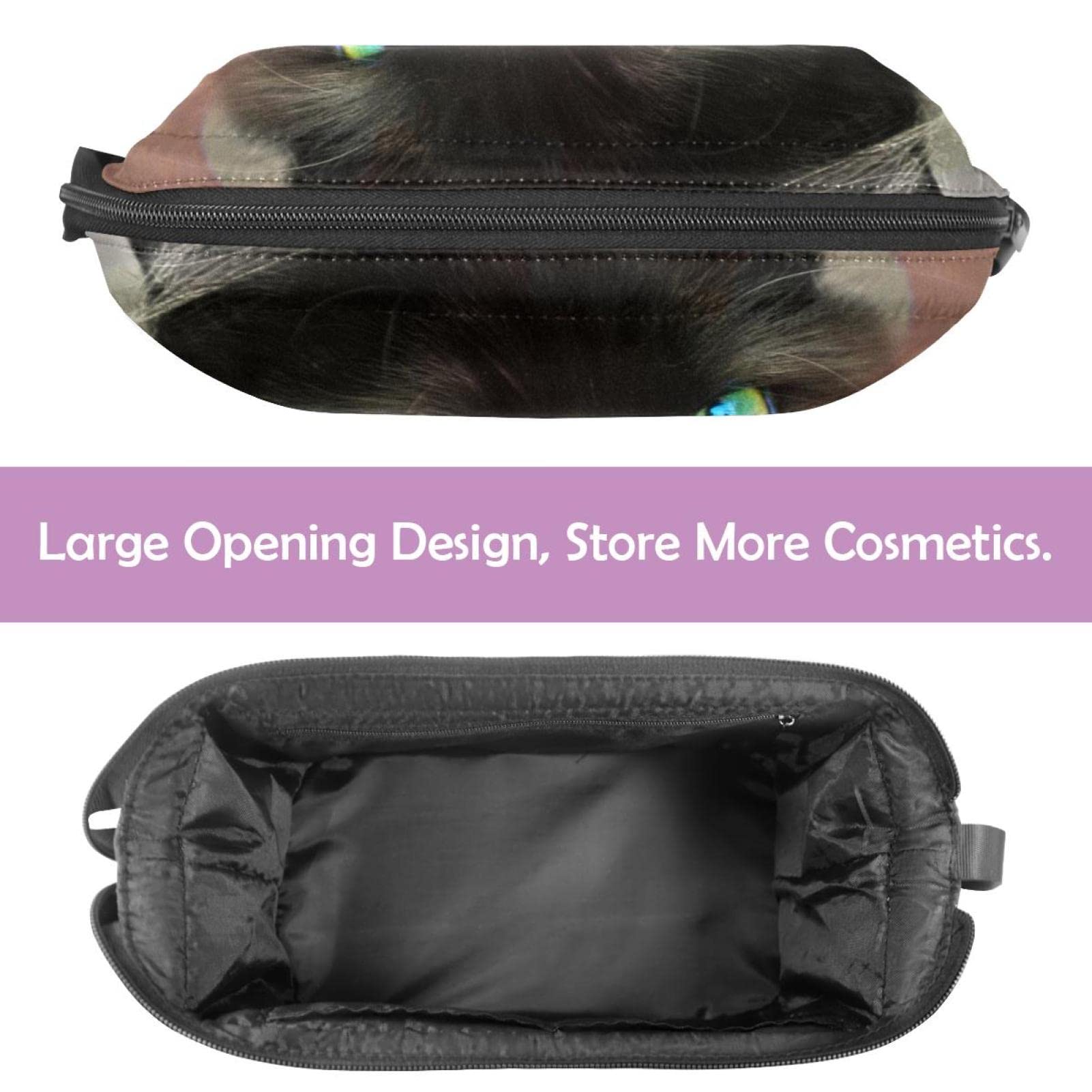 Large Travel Makeup Bag with Cat Design - Waterproof Cosmetic Organizer for Women, Toiletry Bag for Travel, Gym & Daily Use