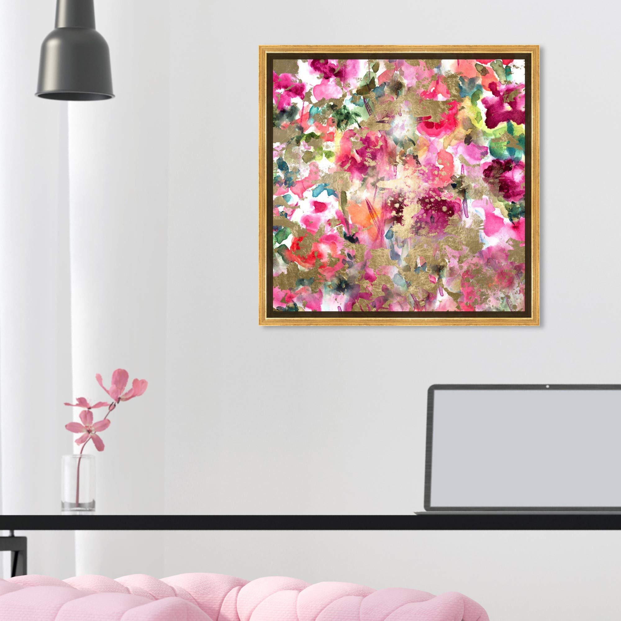 Floral and Botanical Framed Wall Art Canvas Prints - 'Wilderness' Gardens Nature Decor for Living Room, Bedroom & Office