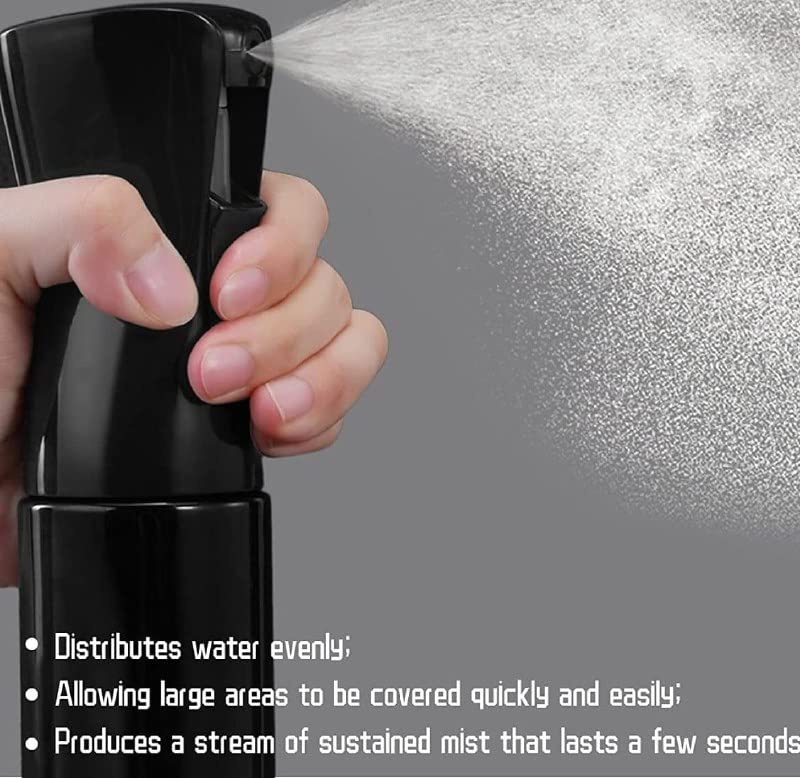 Refillable Empty Mist Spray Bottle for Hair Styling, Plants, Pets - Portable Water Sprayer for Morning Hair Taming, Gardening & Pet Care - Perfect for Home, Salon & Travel Use