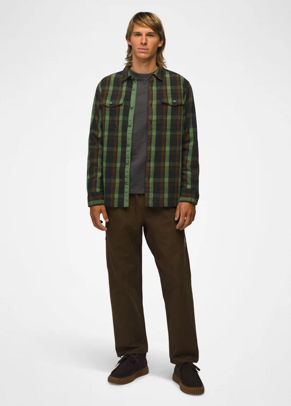 Premium Men's Copper Skies Lined Flannel Shirt - Soft & Warm Plaid Flannel for Fall & Winter - Perfect for Outdoor Camping, Hiking & Casual Wear
