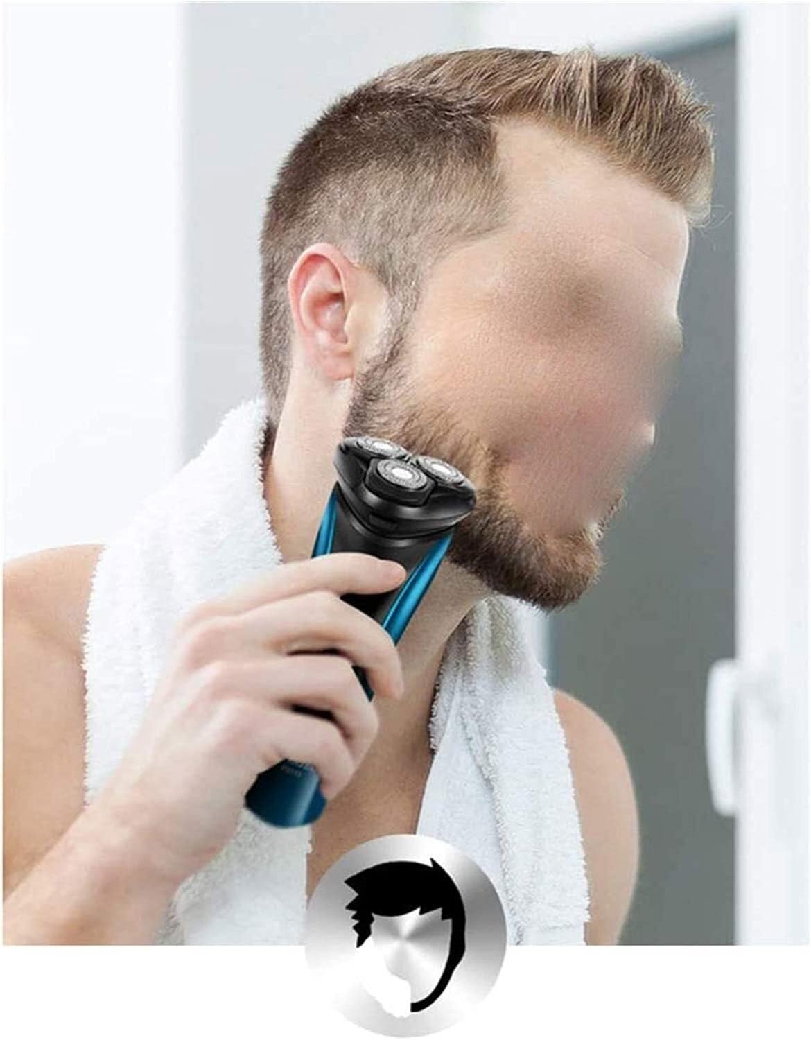 Men's Electric Shaver - 3 Blade Waterproof Razor with LED Display & Fast Charging | Portable for Travel & Daily Shaving | Perfect for Home, Gym & Business Trips
