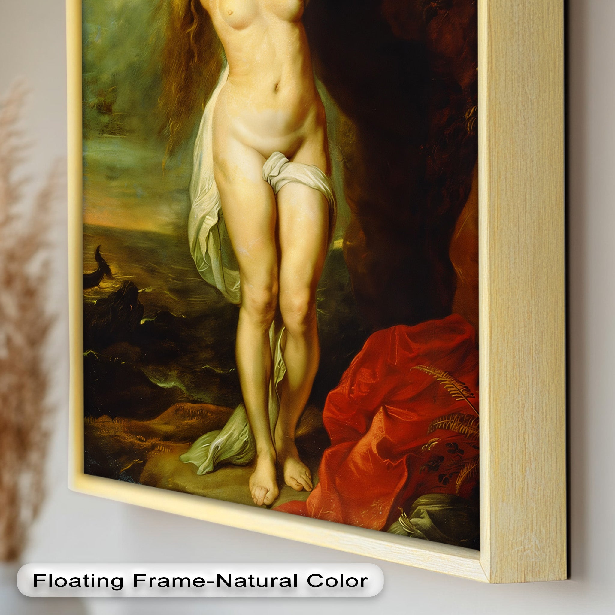 Andromeda Bound - Renaissance Nude Oil Painting of Greek Mythology | Mythological Art for Home Decor & Gallery Display