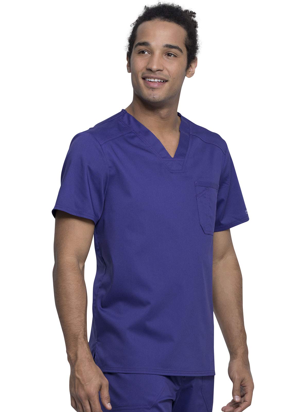 Cherokee Men's Scrubs Top - Comfortable Workwear V-Neck Shirt with Tuckable Design WW690 | Perfect for Nurses, Doctors & Healthcare Professionals