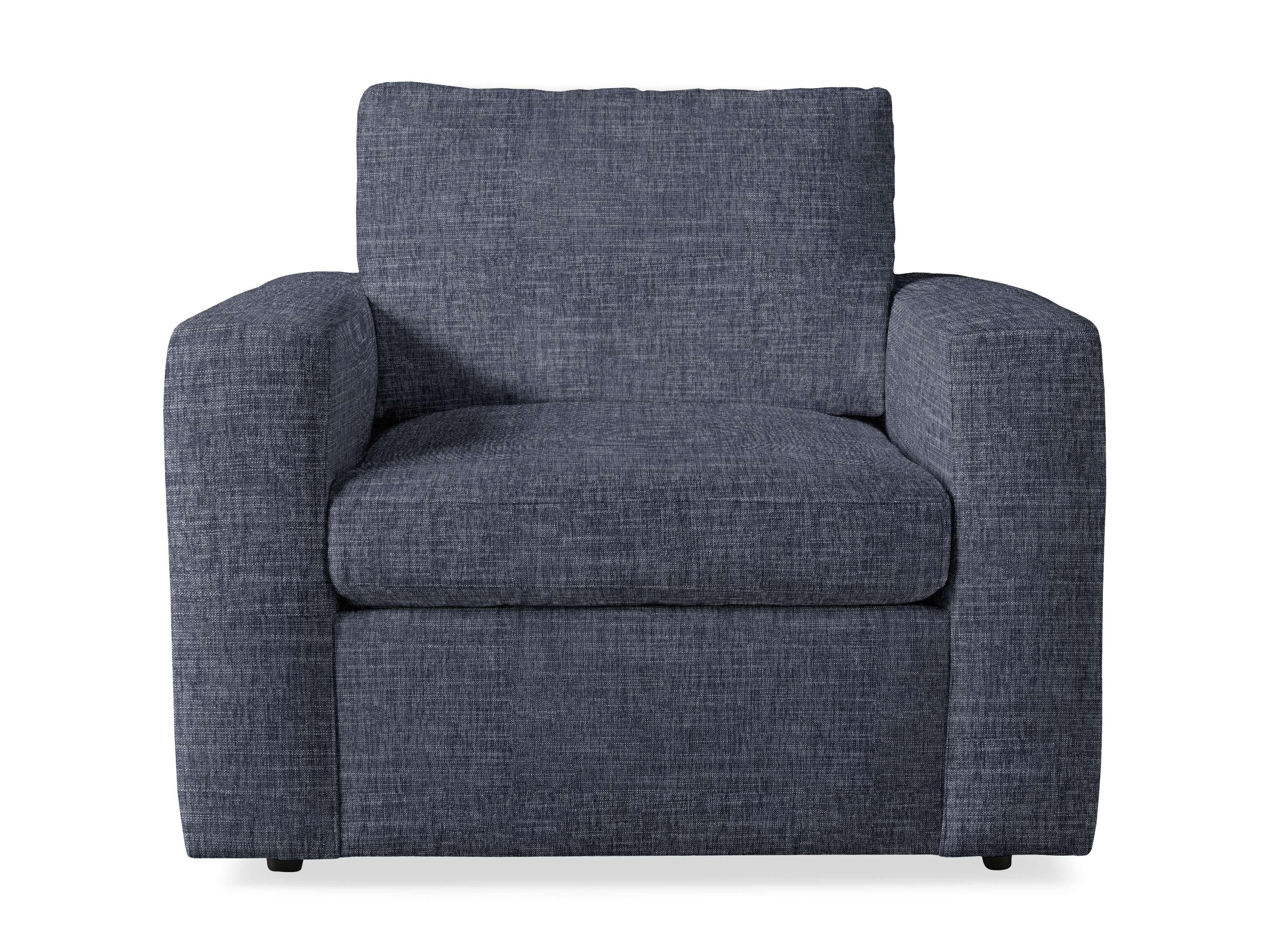 Beale Chair 1 - Modern Accent Chair for Living Room, Bedroom & Office - Comfortable Upholstered Armchair with Sturdy Metal Legs - Perfect for Relaxing, Reading & Home Decor