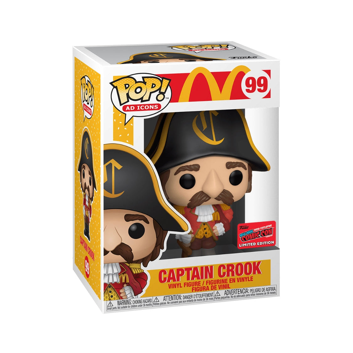 McDonald's Captain Crook 2020 NYCC Exclusive Collectible Figure - Perfect for Fast Food Memorabilia Collectors & Pop Culture Displays