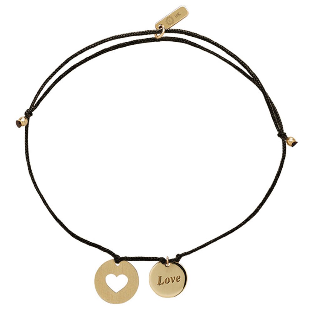 14k Yellow Gold Love Charm Bracelet for Women - Elegant & Dainty Jewelry Gift for Her - Perfect for Anniversaries, Birthdays & Special Occasions