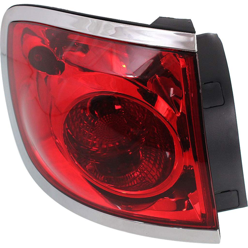 2008-2012 Buick Enclave Driver Side Tail Light Assembly - DOT Certified Replacement with Bulbs Included (GM2804101/25954941) - Perfect for Night Driving & Enhanced Vehicle Safety