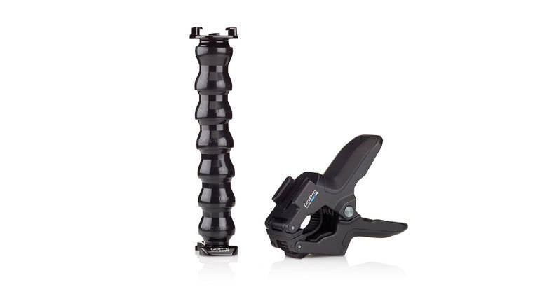 GoPro Jaws Flex Clamp Mount - Universal Action Camera Mount for GoPro Hero 11/10/9/8/7, DJI Osmo, and More - Secure Hands-Free Mounting for Biking, Surfing, Vlogging, and Outdoor Adventures