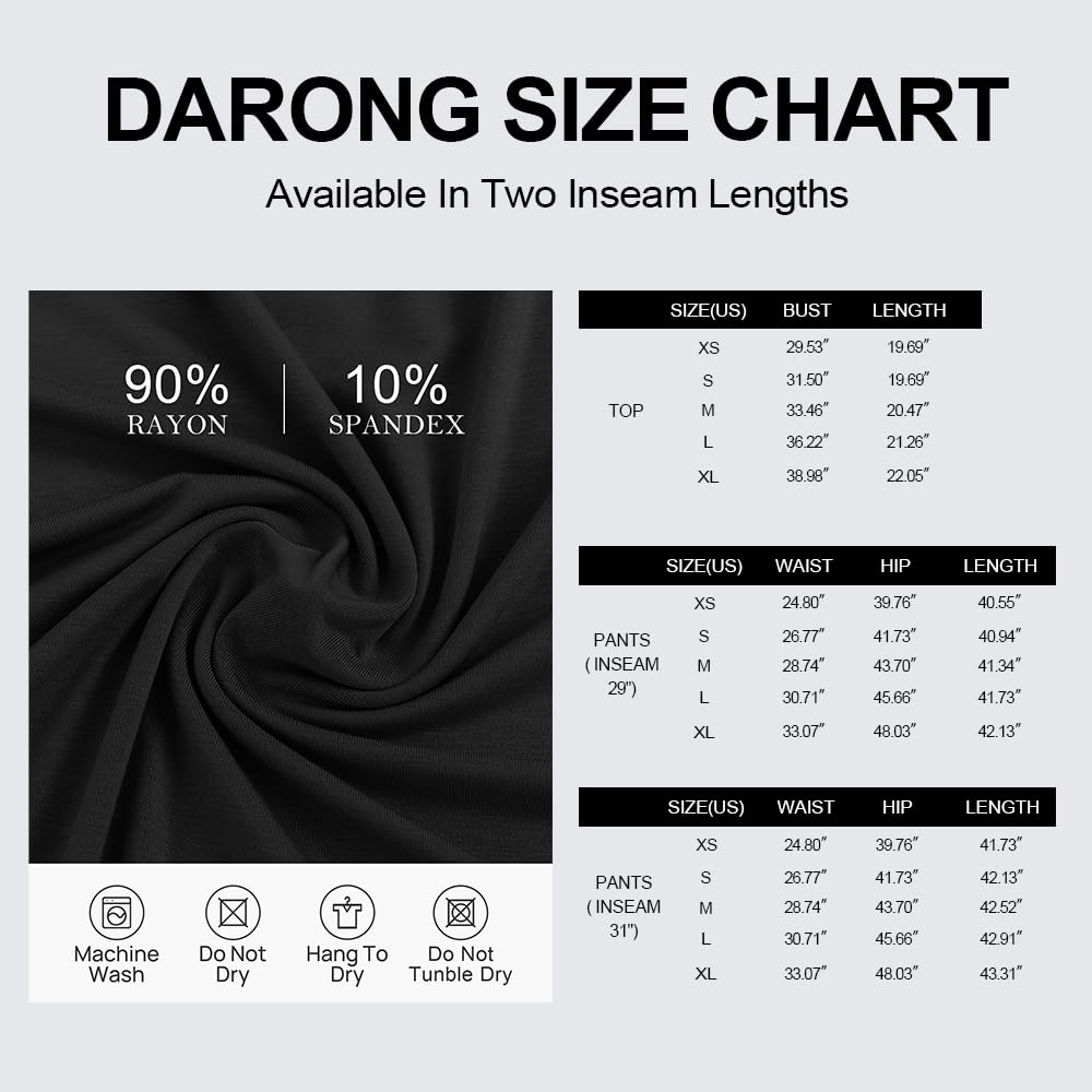 Darong Women's 2 Piece Lounge Set - Ruched Short Sleeve Top & High Waisted Wide Leg Pants Comfy Tracksuit | Perfect for Yoga, Travel & Relaxing at Home